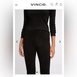 Vince Women’s Black Suede Stretch - Medium